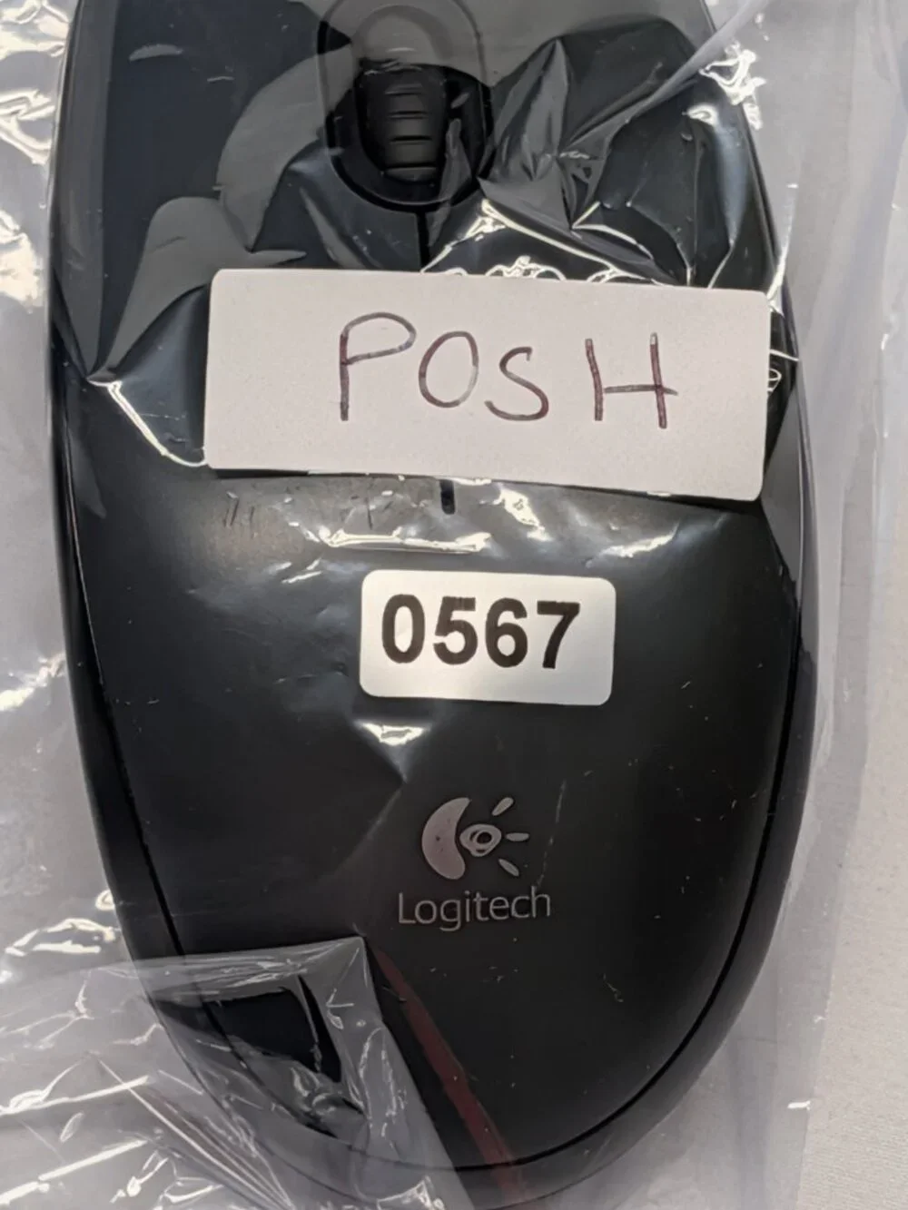 Vintage Logitech M100 Mouse Scroll Wired Optical Black 810-002141 PC USB